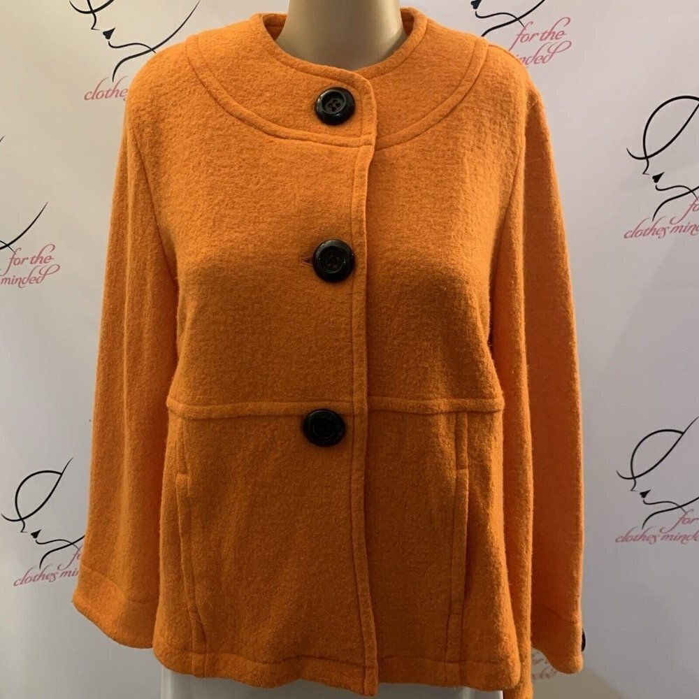 23rdst. Size S-M? Boiled Wool. Button Up. Long Sleeve Jacket/Sweater. B91.